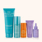Set of Dang skincare products for skin repair including serum, toner, serum, and day cream on a white background