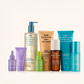 Set of skincare products with colorful packaging on a white background, labeled 'Winter Set'.